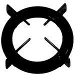 GRIGLIA IN PIATTINA 1F. DIA. 165 NERA -  C00098930 - P0285